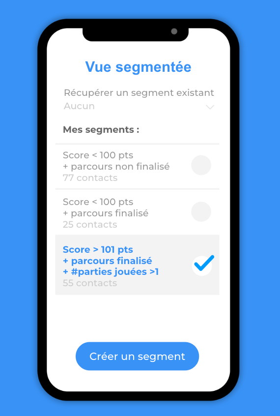 vue segmentée use case