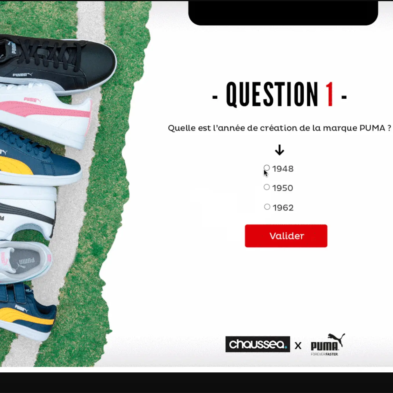 Quiz puma chaussea sport