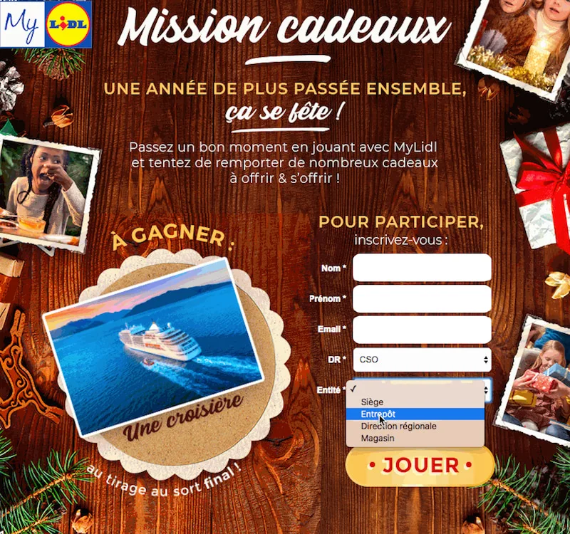 jeu interne en entreprise my Lidl