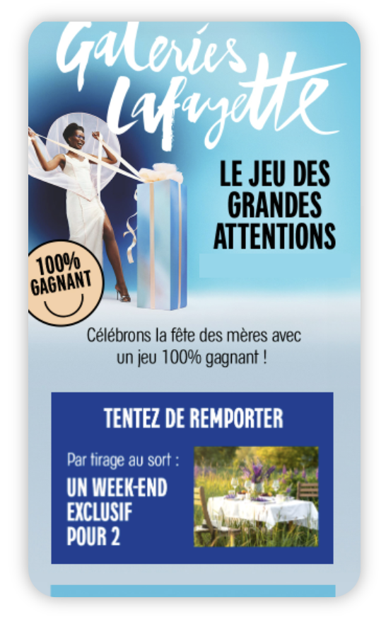 Galeries Lafayette - bandit manchot en ligne