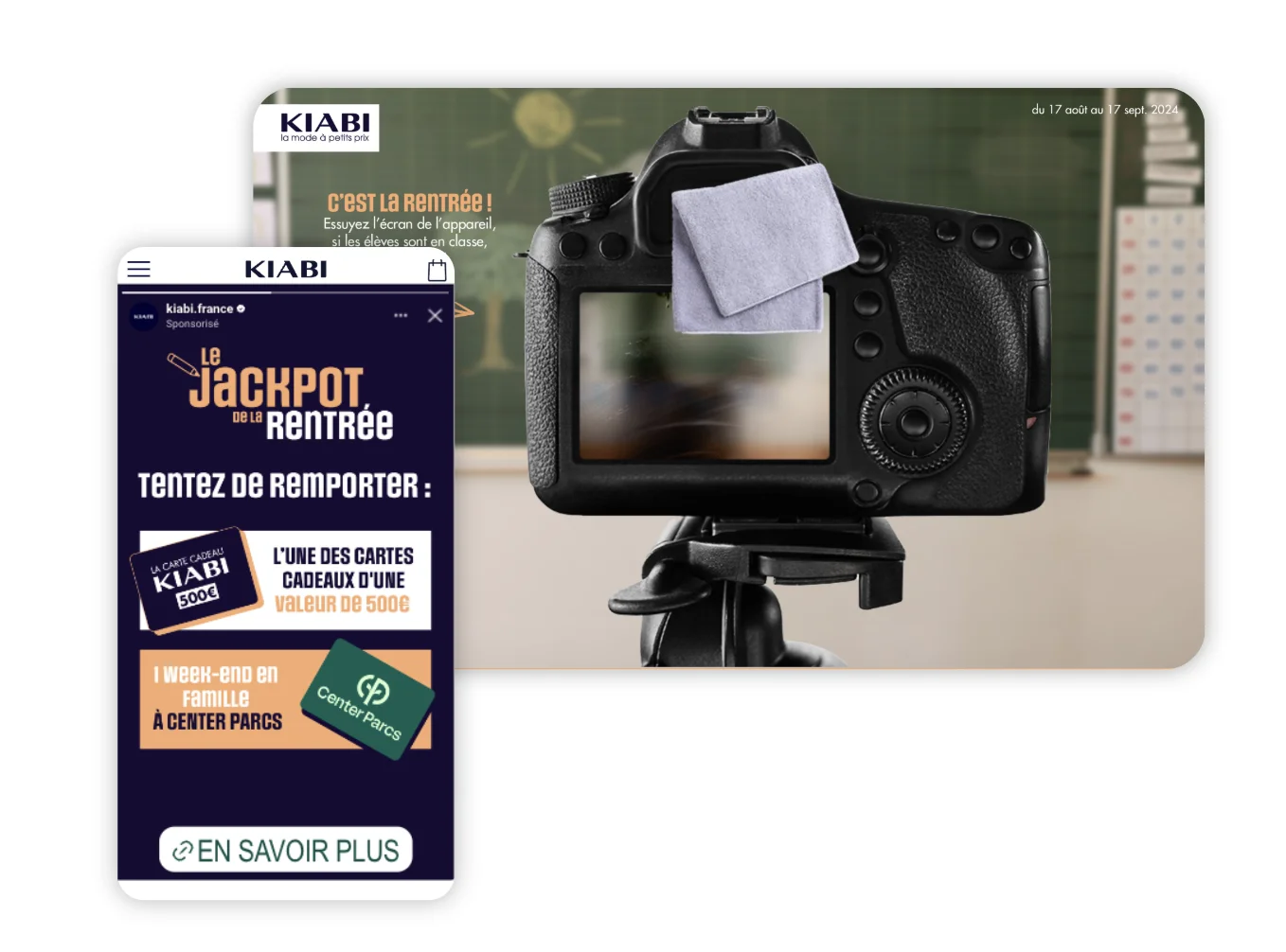 Kiabi - grattage communication rentrée scolaire
