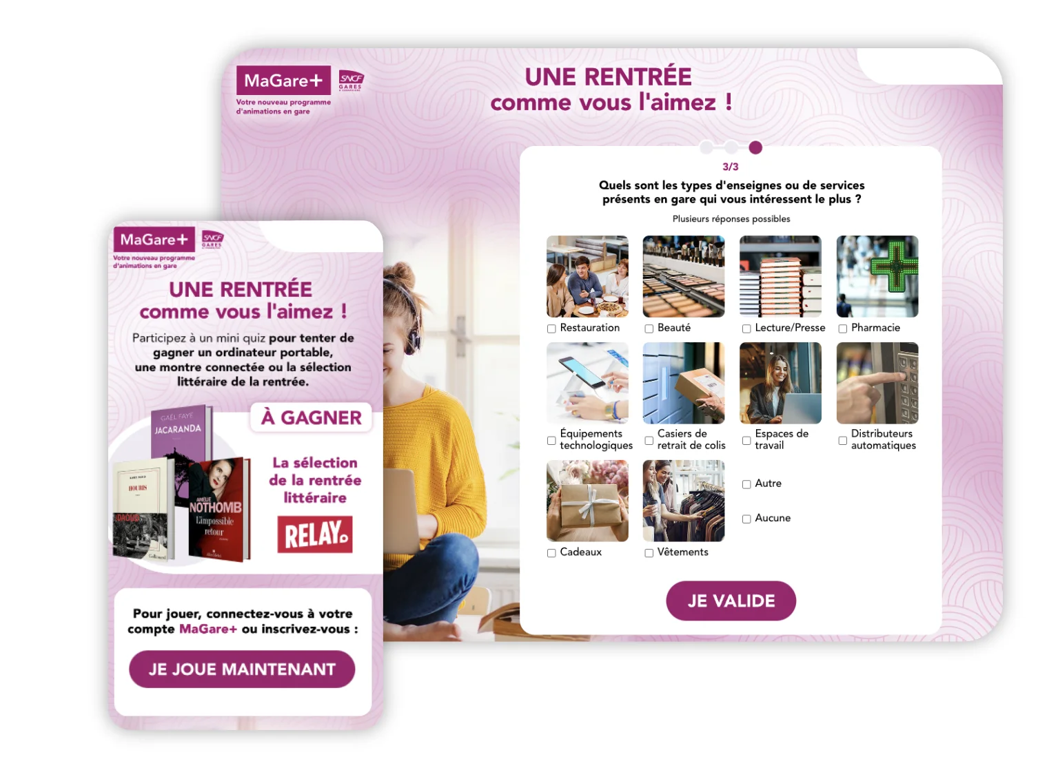 MaGare+ - quiz rentrée