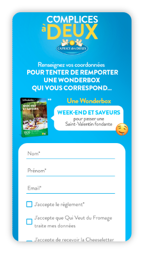 Qui Veut du Fromage - mobile personality test