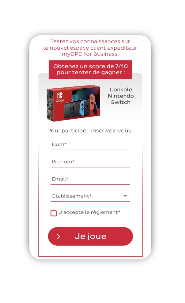 MyDPDforBusiness-quiz mobile MyDPDforBusiness-quiz mobile