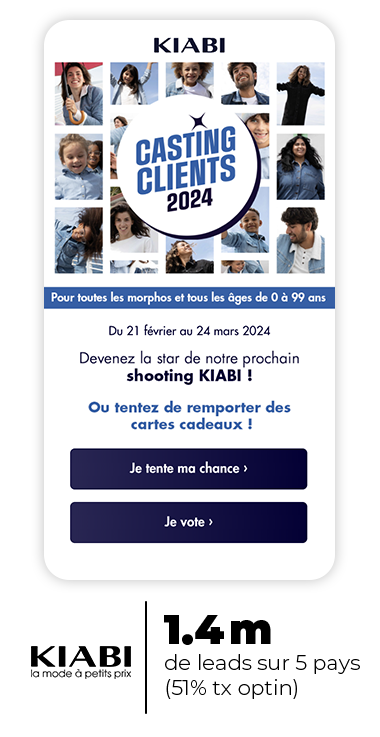 Kiabi taux d'optin