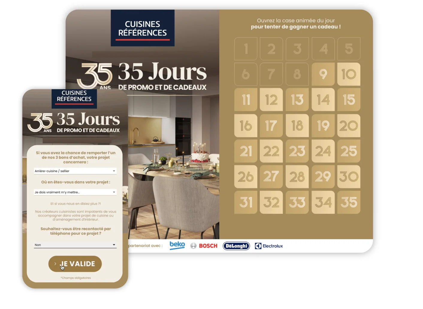 Cuisines références - marketing advent calendar Cuisines références - marketing advent calendar