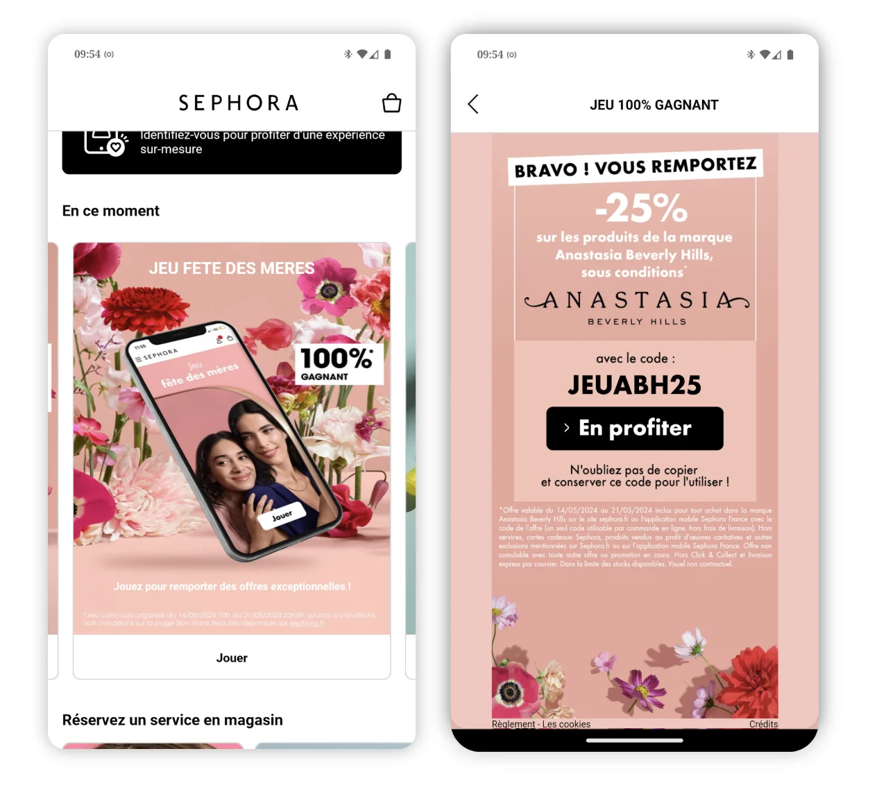 Sephora - Mother's Day game marketing commitment Sephora - Mother's Day game marketing commitment