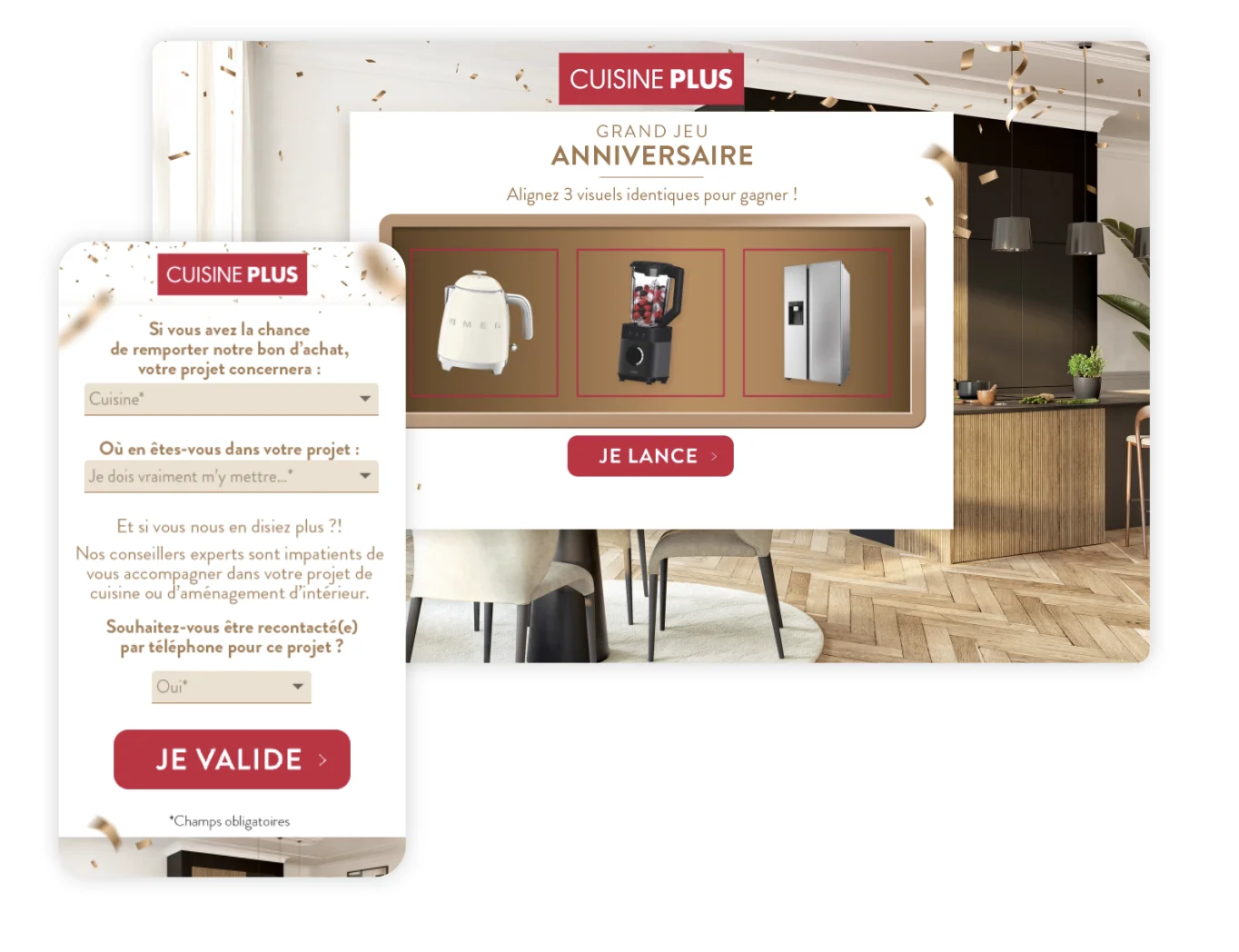 cuisine plus - kitchen advertising campaign