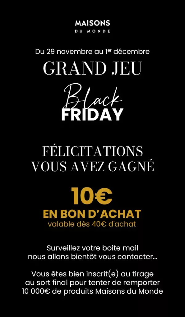 scan and play maison du monde gain