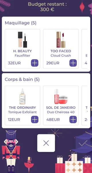 shopping list interactive noel