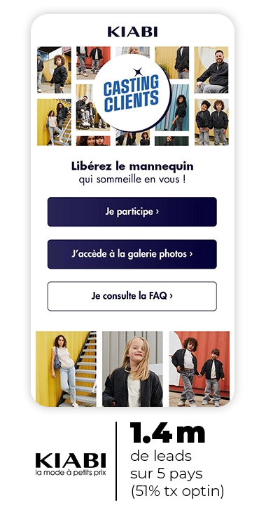 Cas client Kiabi avec Adictiz