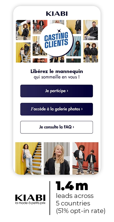 Customer success Kiabi with Adictiz