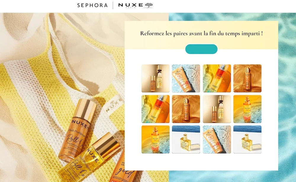 Memroy Sephora et Nuxe