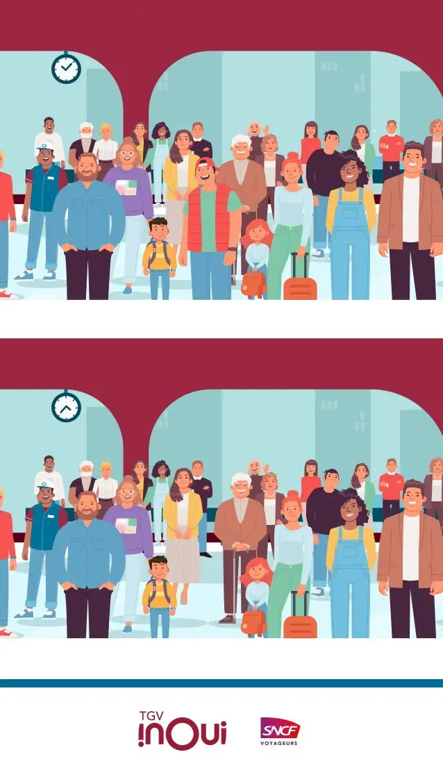 Spot the difference TGV inoui