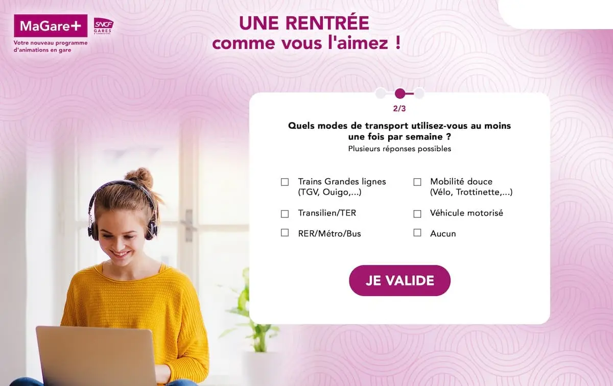 Quiz sncf réalisé avec Adictiz