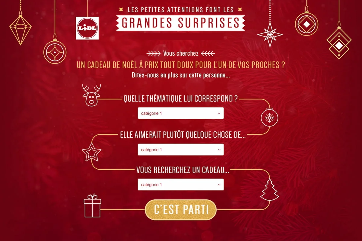 Lidl gift finder game