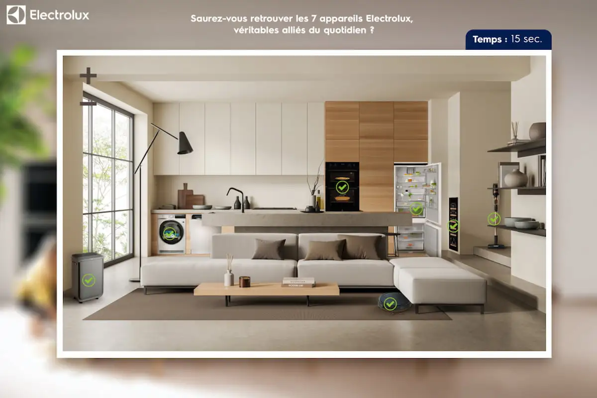 Jeu hidden object Electrolux