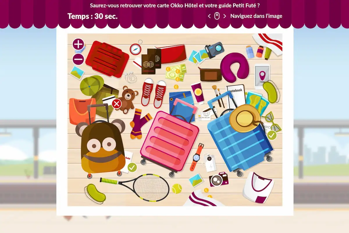 Jeu hidden object SNCF