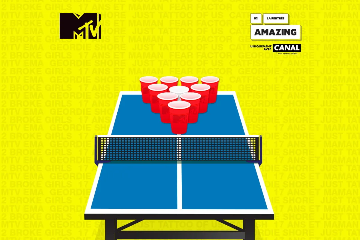 MTV beer pong game