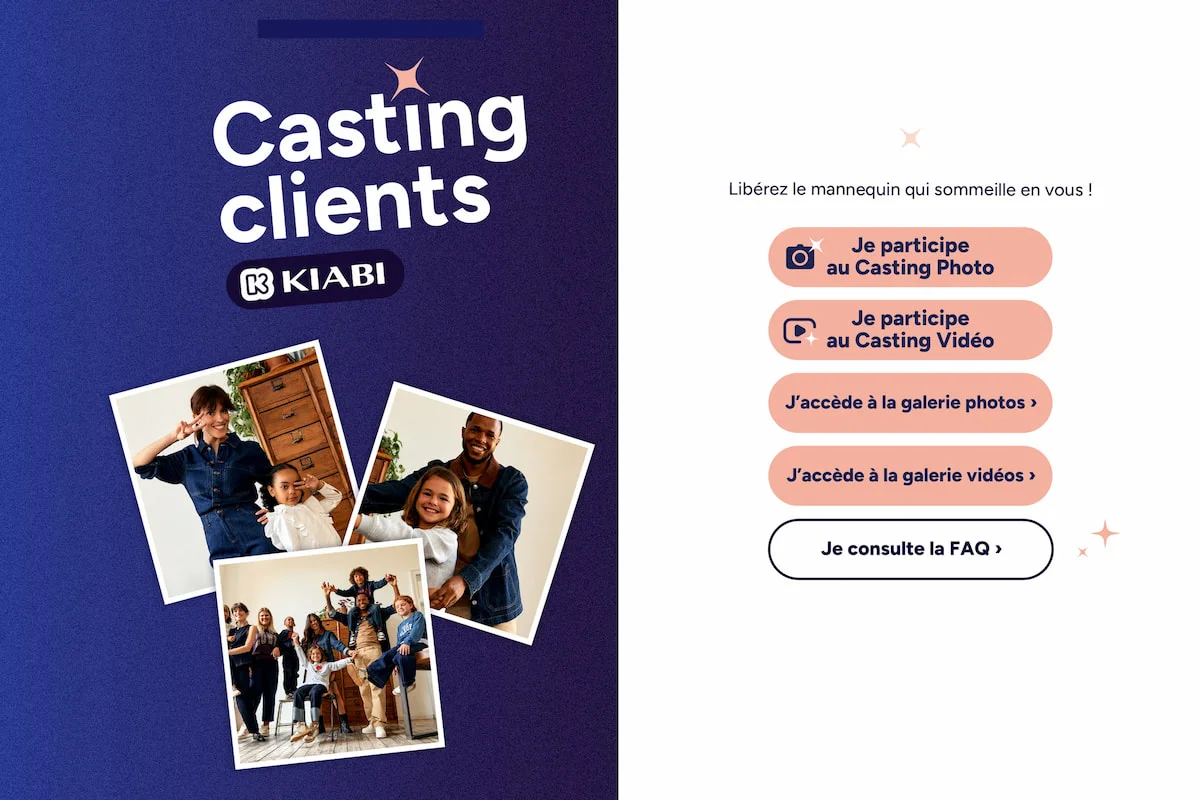 Juego de concurso de fotos de kiabi