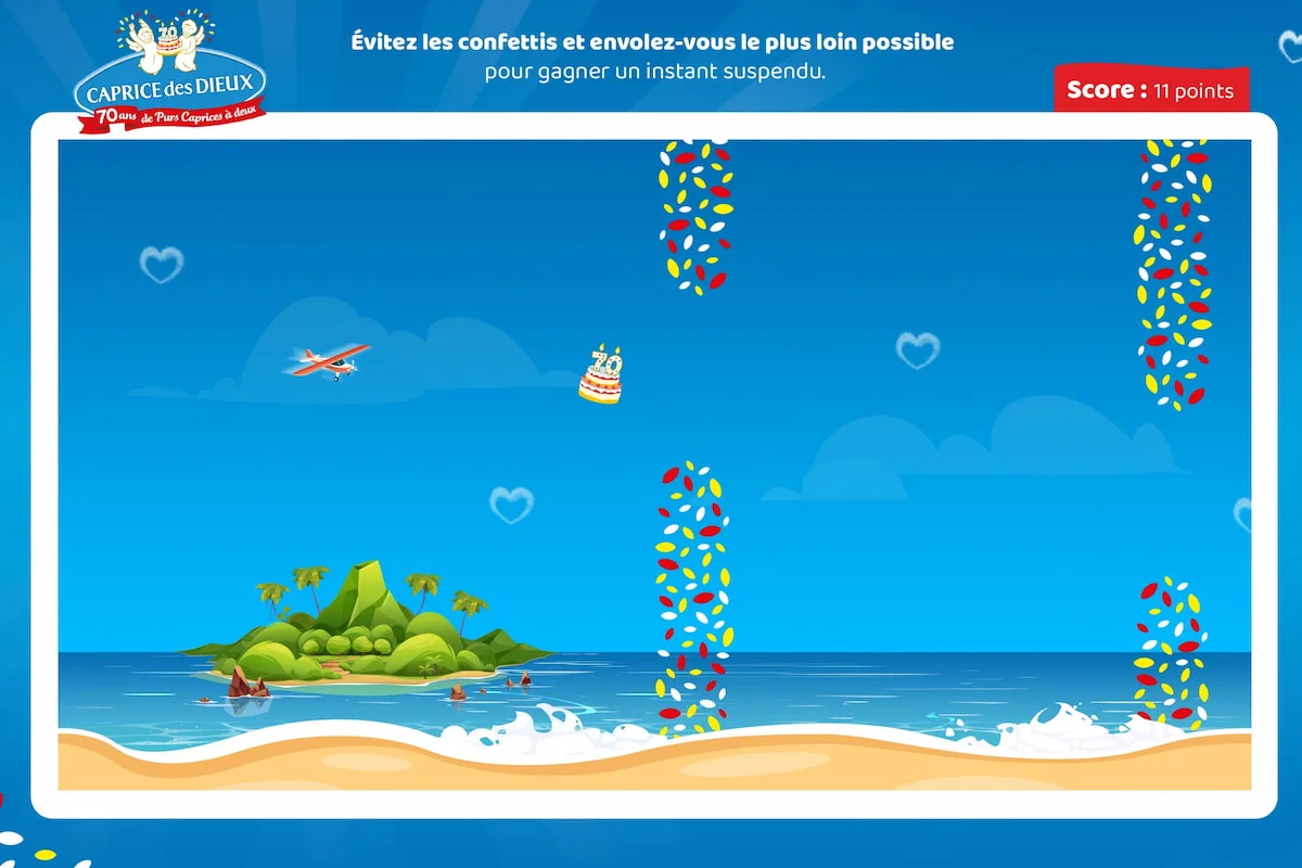 Juego de flappy de caprice des dieux