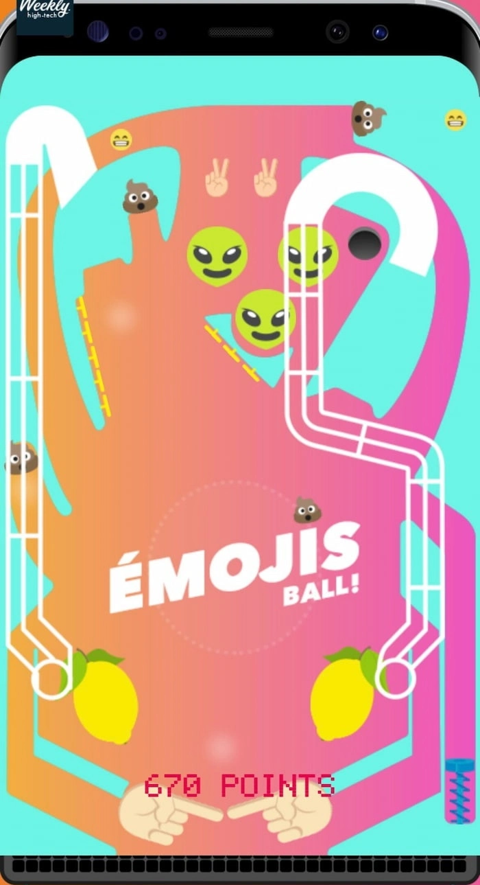 Jeu mobile sur pinball