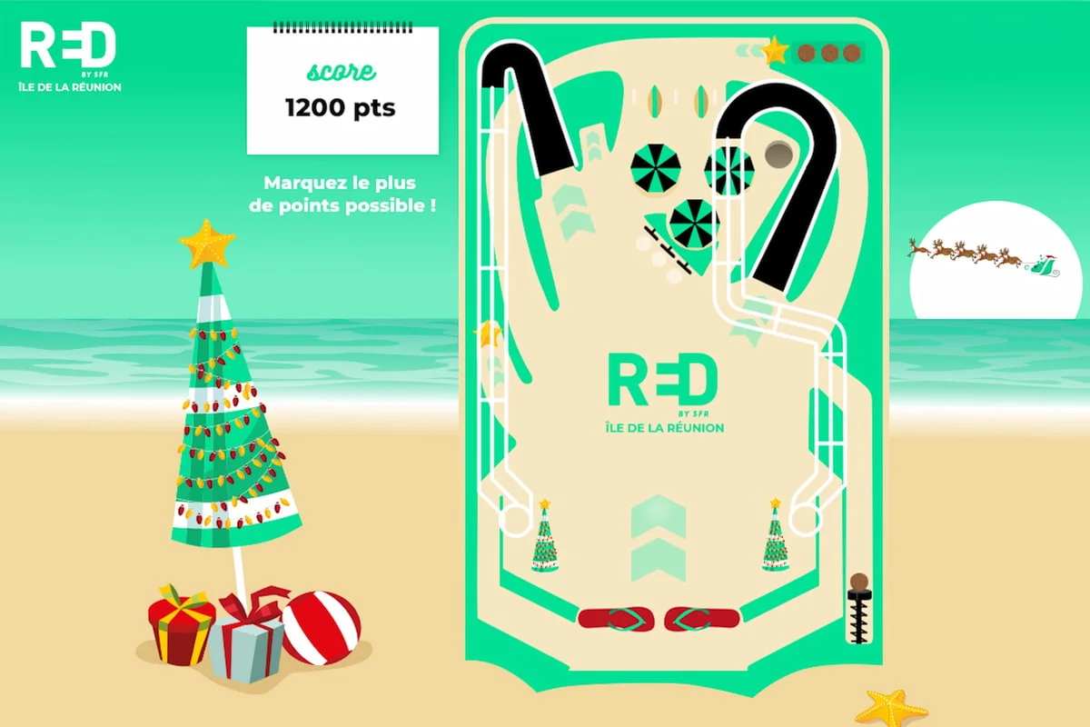 Jeu pinball red by sfr