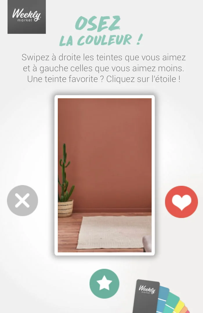 Jeu swiper sur mobile