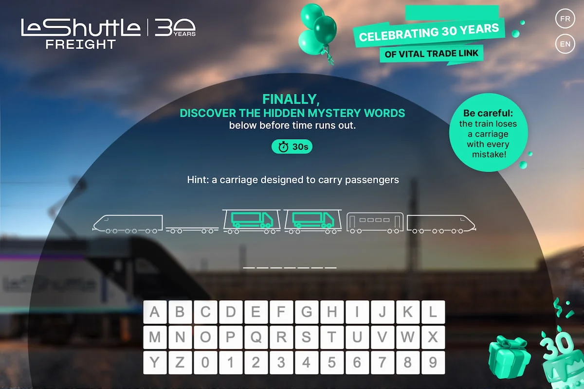 Jeu mot mystère Eurotunnel