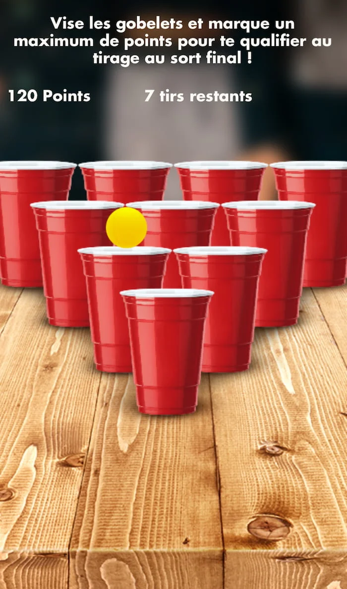 Mobile beerpong game