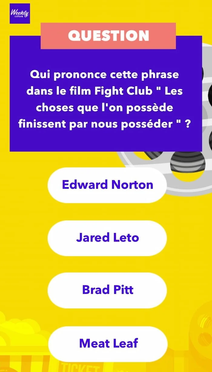 Jeu mobile Trivia