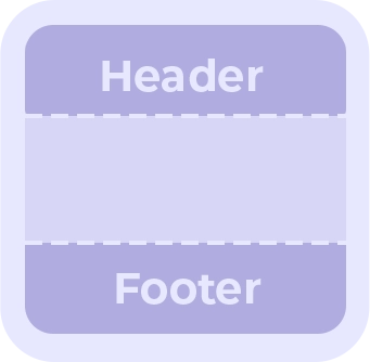 Template header footer