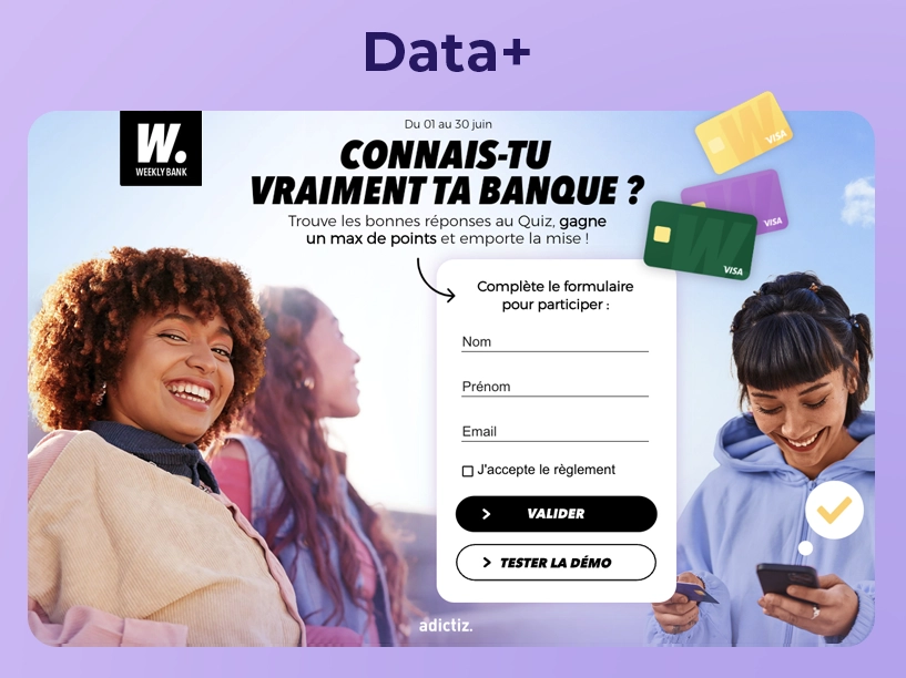 Nouveauté Data + sur Adictiz