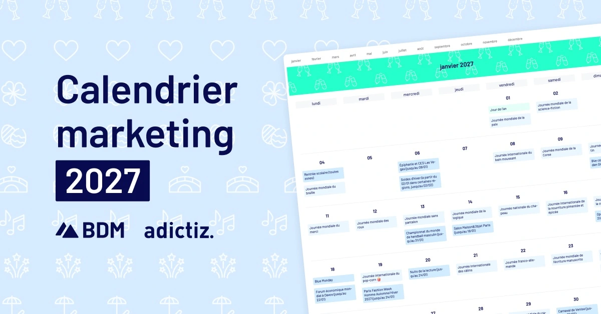 Calendrier marketing 2027